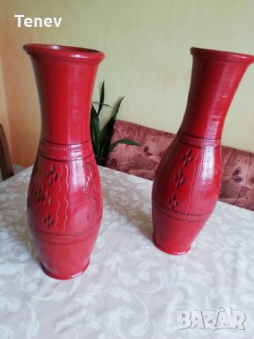 Керамична висока ретро делва + подарък втора делва, снимка 3 - Вази - 32063178