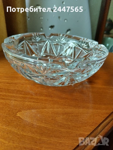 Пепелник кристален , снимка 4 - Декорация за дома - 54356482