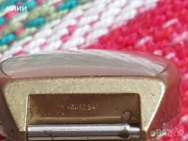 Часовник Луч Au 12,5, снимка 3 - Антикварни и старинни предмети - 53945679