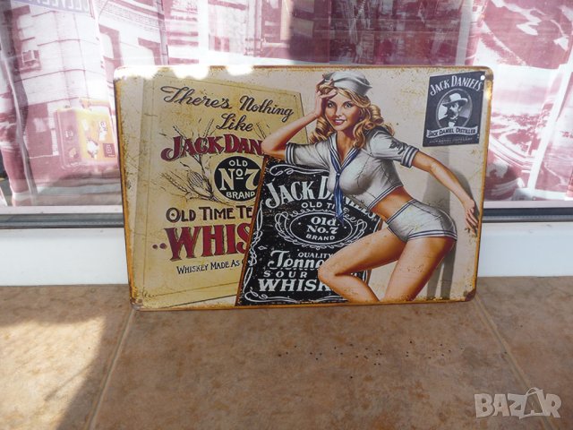 Метална табела уиски Джак Даниелс реклама еротика бар алкохоl Jack Daniels