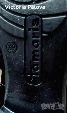 Красиви велурени ботуши  TAMARIS Германия, снимка 4 - Дамски ботуши - 48801319