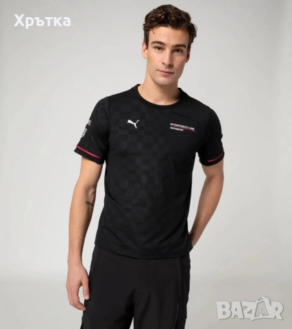 Puma x Porsche Motorsport - Оригинална мъжка тениска размер S, снимка 3 - Тениски - 52727061