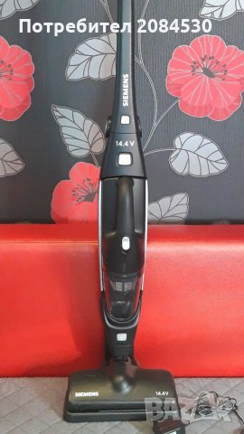 Вертикална акомулаторна  прахосмукачка SIEMENS  2в1, снимка 4 - Прахосмукачки - 31493032