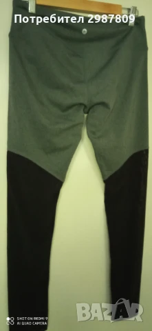 Дамски Спортен комплект 2 части Клин + Потник Сив / Черен размер М, снимка 3 - Спортни екипи - 50799921