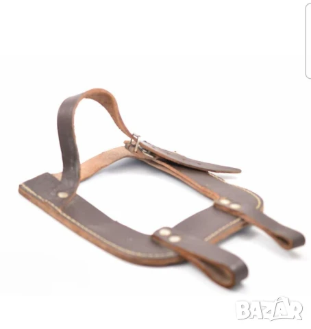 Стар Кожен калъф за войнишка лопата 