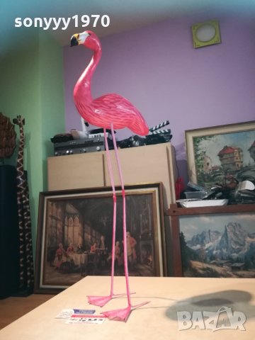 *BIG ONE-Фламинго розово от дърво с метални крака 0411201638, снимка 8 - Колекции - 30674360
