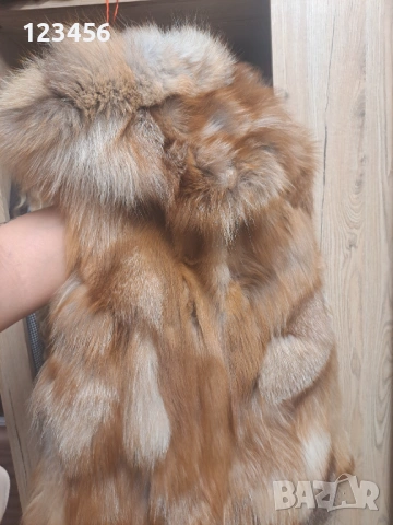 Естествен косъм с качулка, снимка 2 - Якета - 54087063