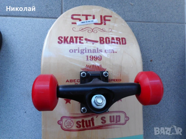 -40% НОВ Скейтборд STUF BLUE, снимка 4 - Скейтборд, ховърборд, уейвборд - 50539334
