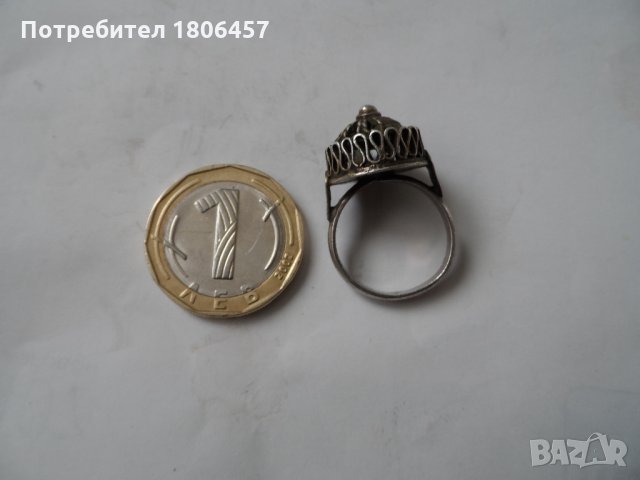 стар сребърен пръстен, снимка 2 - Антикварни и старинни предмети - 31787933