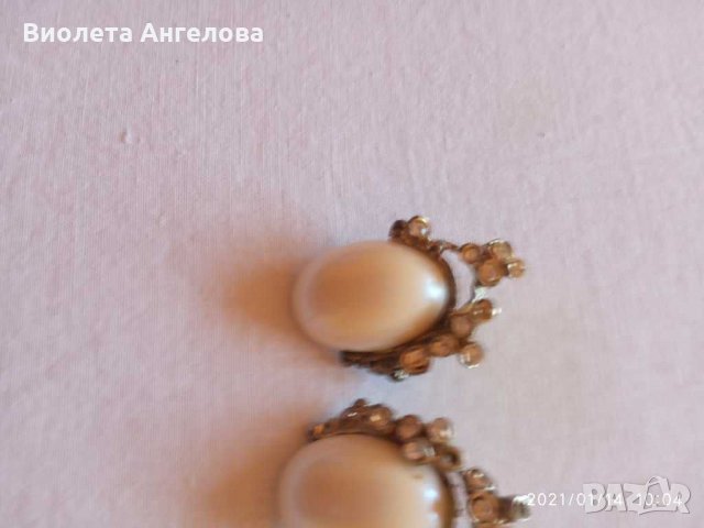 Дамски обеци антика, снимка 1