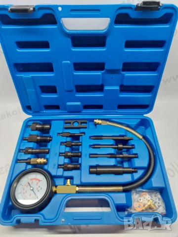 Комплект за измерване на компресия на дизелови двигатели, снимка 2 - Други инструменти - 54036284