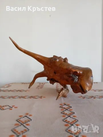 Авторска скулптура, Абстрактна пластика от дърво - 2 бр., ръчна изработка 1987 г., уникати, снимка 5 - Антикварни и старинни предмети - 47720845