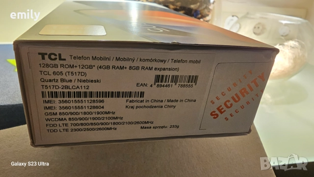 Нов Телефон Tcl 605 12gb 128gb blue, снимка 4 - Други - 52691616