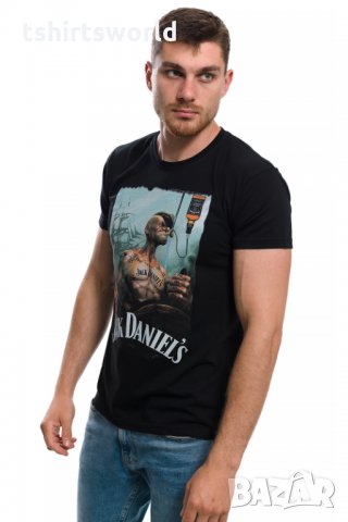 Нова мъжка тениска с дигитален печат Попай Моряка - Джак Даниелс , снимка 8 - Тениски - 28059804