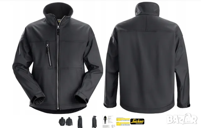 Snickers работно софтшел Яке / горнище Snickers Profiling soft shell (1211) размер Л-ХЛ, снимка 5 - Якета - 49701899