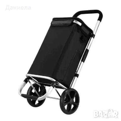 Количка за пазаруване – 40 л, водоустойчива, лека и удобна с 2 колела, снимка 8 - Други стоки за дома - 53108734