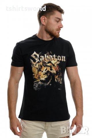 Нова мъжка тениска с дигитален печат на музикалната група SABATON - The Great War, снимка 7 - Тениски - 37697593