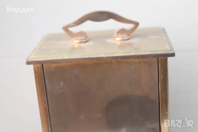 Масивен Англииски настолен часовник с Немски механизъм, снимка 10 - Антикварни и старинни предмети - 47356636