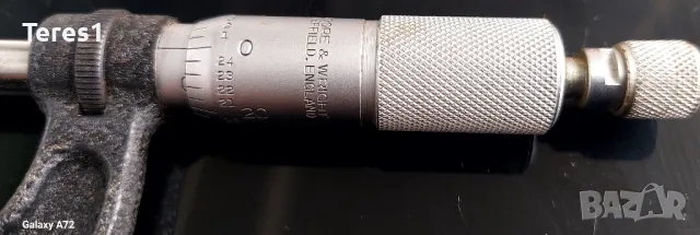 Микрометър MOORE & WRIGHT SHEFFIELD. ENGLAND, снимка 3 - Други инструменти - 48652804