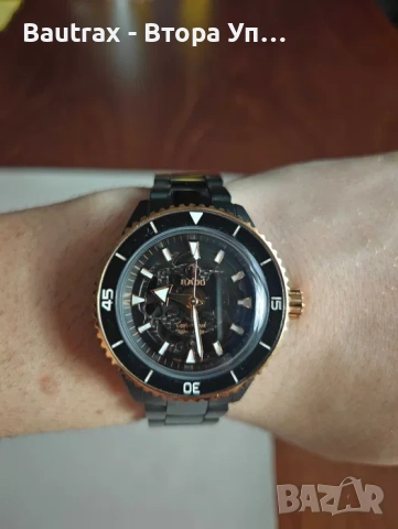 Мъжки часовник Rado Captain Cook Hi-Tech Ceramic Automatic Chronograph R32190153, снимка 8 - Мъжки - 53889953