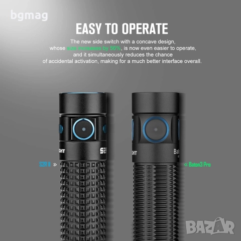 Olight Baton 3 Pro-LED фенер,1500 лумена,черен цвят, снимка 3 - Къмпинг осветление - 52124867