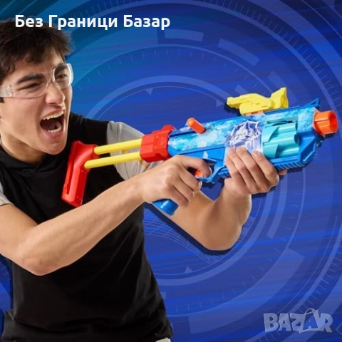 Нов детски бластер Nerf Loadout FrostFusion Blaster с 30 N1 стрели и 4 приставки, снимка 6 - Други - 51590737