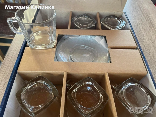 Стъклен сервиз за чай/кафе KAVEH – 12 части, снимка 2 - Други стоки за дома - 53148126