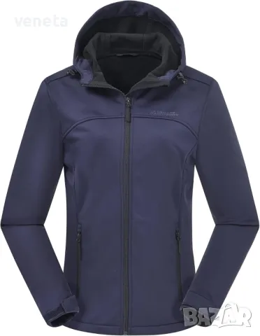 Леко дамско яке с качулка Softshell ATLASLAVA - идеално за бягане и туризъм

, снимка 2 - Якета - 48507659