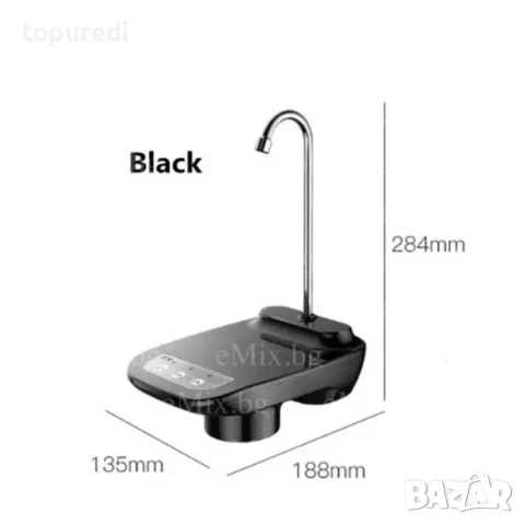 ЕЛЕКТРИЧЕСКА ПОМПА ЗА МИНЕРАЛНА ВОДА С ПОСТАВКА ЗА ЧАША, снимка 2 - Други - 50725647