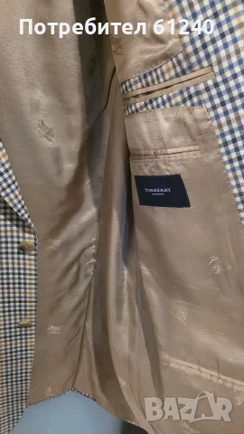 Продавам мъжко сако BURBERRY, снимка 4 - Сака - 56260069