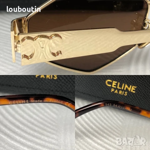 Celine 2024 дамски слънчеви очила ромб, снимка 3 - Слънчеви и диоптрични очила - 50741627