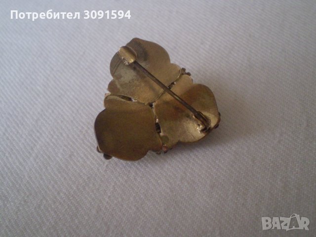Стара брошка филигран и позлата, снимка 9 - Антикварни и старинни предмети - 37846508