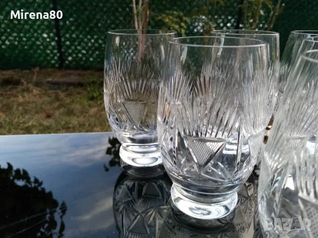 Български кристален сервиз за вода, снимка 2 - Сервизи - 56364688