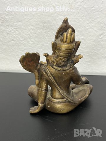 Бронзова фигура на - Зелена Тара / будизъм. №5136, снимка 5 - Колекции - 44513312