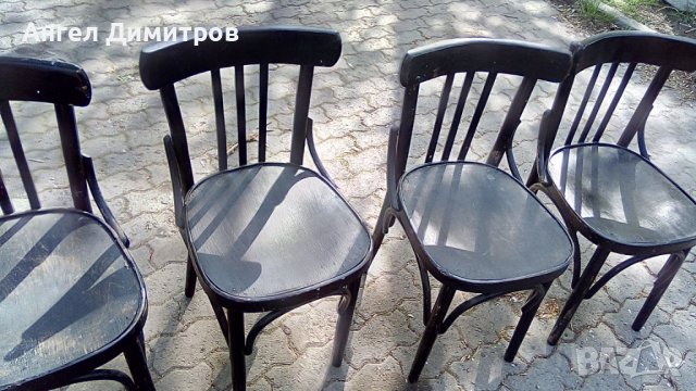 Пет дървени соц стола Виена, снимка 13 - Антикварни и старинни предмети - 36622306
