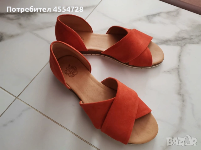 Продавам Сандали Apple of Eden в оранжево, 38 номер, снимка 2 - Пантофи - 53340331