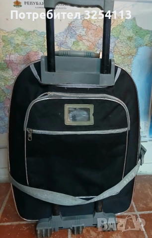 Куфар голям с дръжка на колела, снимка 3 - Куфари - 53041222