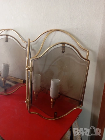 Два винтидж аплика комплект, снимка 2 - Лампи за стена - 54291741