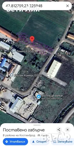 Място под наем в гр.Костинброд до Олинеза , снимка 4 - Парцели - 48074317