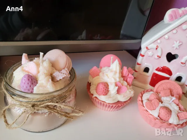 Соеви свещи за подарък , снимка 5 - Ръчно изработени сувенири - 49236325