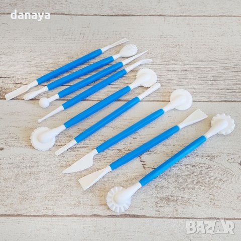 1869 Сладкарски инструменти за декорация на торти сладкиши моделиране на фондан, снимка 2 - Прибори за хранене, готвене и сервиране - 31759561