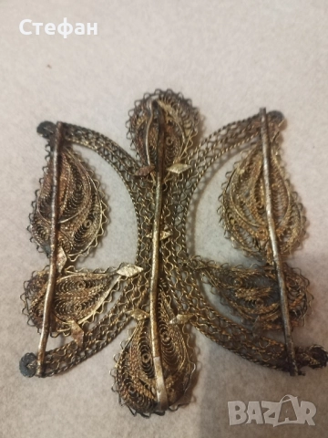 Стар позлатен накит., снимка 2 - Антикварни и старинни предмети - 51896557