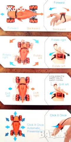  ВИСОКОПРОХОДИМА КОЛА ДЖИП С ДИСТАНЦИОННО И ЖЕСТОВ КОНТРОЛ ОТ РЪКАТА С ЗВУК И СВЕТЛИНА 132448, снимка 8 - Коли, камиони, мотори, писти - 48042874