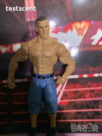 Екшън фигура WWE John Cena Джон Сина Mattel Basic Blue Cargo Determined figure играчка, снимка 6 - Фигурки - 49149967