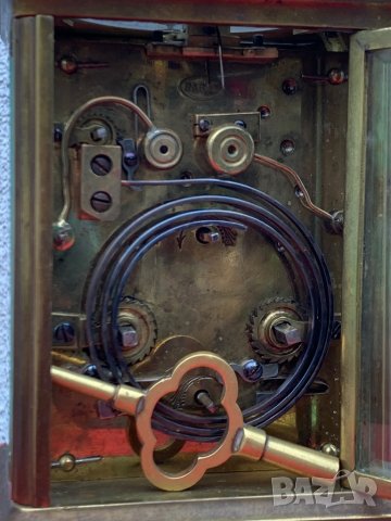 Каретен часовник репетир,будилник и гонг, снимка 8 - Антикварни и старинни предмети - 31444712