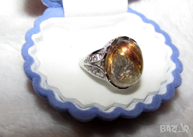 Косите на Венера, този пръстен е уникален, подходящ за подарък на момиче с  медно червеникава коса, снимка 1