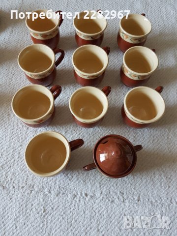 НОВ!!! Сервиз за чай и кафе + захарник, снимка 1 - Сервизи - 36853698