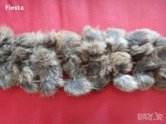 Нов шал от естествен косъм заек, снимка 3 - Шалове - 31537974