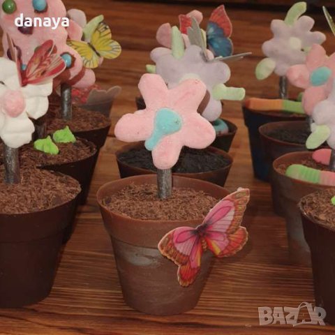 3905 Силиконови форми за мъфини Саксии, 6 броя, снимка 5 - Форми - 42840385