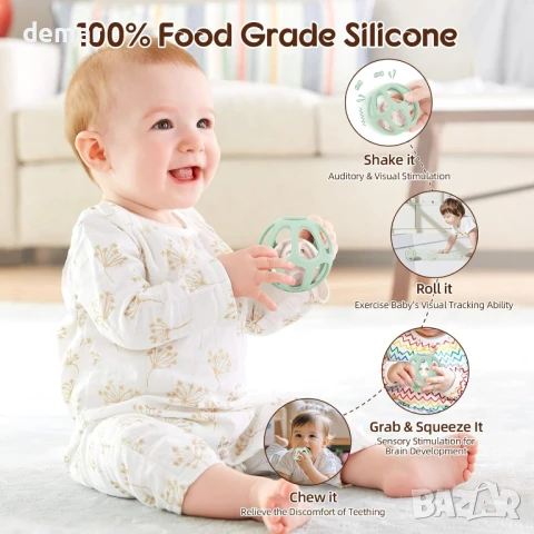 TYRY.HU Сензорни играчки за бебета, картички за важни етапи, 5 в 1, снимка 6 - Образователни игри - 51338550